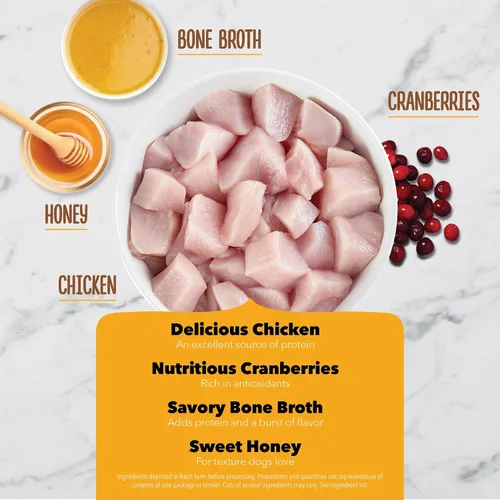 Miniatura 3 de ACANA Chewy Strips - Receta de pollo con ingredientes limitados para perros, con soporte para el sistema inmunológico, bolsa de 4 onzas
