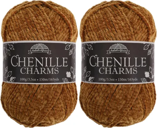 Miniatura 51 de JubileeYarn - Hilo de chenilla (3.53 oz/poliéster peinado, circonita), 1 pastel
