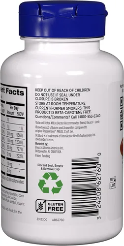 Miniatura 3 de PreserVision AREDS 2 Suplemento vitamínico y mineral para ojos con OCUSorb, 120 geles suaves veganos, contiene luteína, zeaxantina, vitamina C