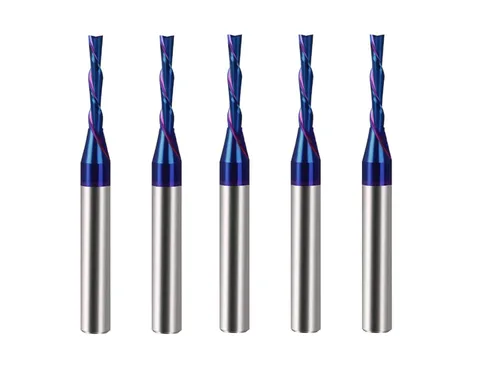 Miniatura 8 de Ruhi - Broca de enrutador en espiral Upcut de 3 flautas de 1/4 pulgadas, diámetro de corte de 1/8 pulgadas, CL, carburo sólido OVL de 2-1/2 pulgadas