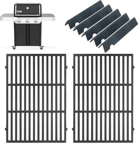 Miniatura 14 de SafBbcue 66801 Rejillas de cocina de acero inoxidable para Weber Genesis II E-210 LX S/E-240 Series Gas Grills 2017 y posteriores, para Weber