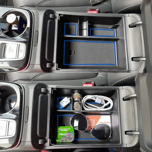 Miniatura 3 de Organizador de consola central TACOBRO Compatible con Hyundai 2022-2024 Tucson Plug-in Hybrid/Hybrid todos los acabados y Tucson Gas Limited y Santa