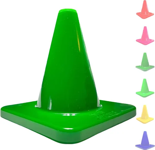 Miniatura 15 de LVL10 Pro - Conos de entrenamiento de fútbol de 6 pulgadas para deportes, para ejercicios de baloncesto, fútbol, baloncesto y agilidad, marcadores