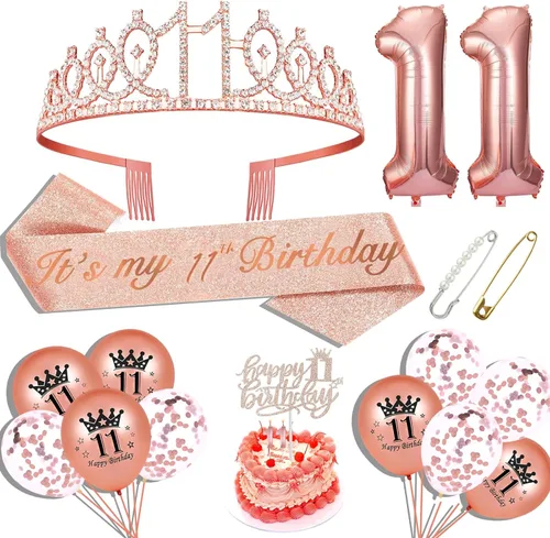 Miniatura 7 de Decoraciones de cumpleaños 90 para mujer, banda de cumpleaños 90, corona de cumpleaños 90, adorno para pastel de cumpleaños 90, globos, juego