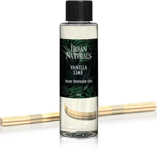 Miniatura 60 de Urban Naturals Recambio de aceite difusor de varillas ámbar y lavanda, lavanda relajante, ámbar cálido, aroma calmante para habitación, 4 onzas +