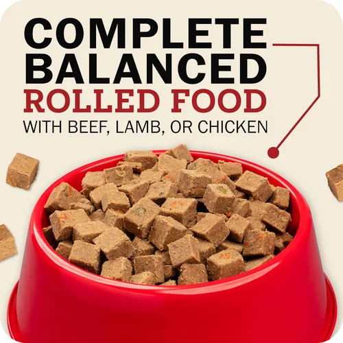 Miniatura 3 de Redbarn Pet Products Alimento para perros enrollado de alta calidad, receta de carne de res, semihúmeda, alimentación completa con alto contenido
