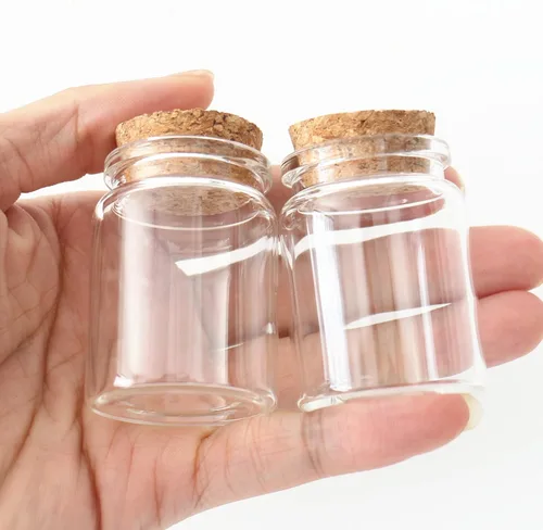 Bottlemaxjar - 12 frascos de vidrio pequeños de 1.0 fl oz con tapón de corcho, botella de almacenamiento de 1.0 fl oz, 1.024 x 1.457 x 1.969 in,
