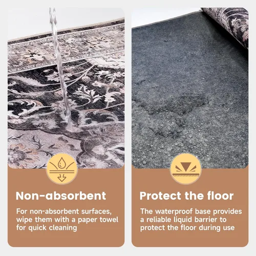 Miniatura 5 de Tapete para silla de oficina para piso de baldosas de madera dura, 36"x48" protector de alfombra antideslizante debajo del escritorio para tapete