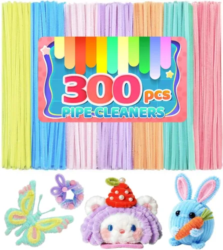 Miniatura 14 de IOOLEEM Limpiadores de tubería negros, tallos de chenilla para manualidades DIY y decoraciones de fiesta, suministros para arte y manualidades.
