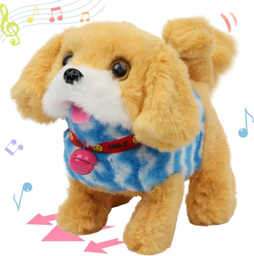 Miniatura 39 de Hopearl - Juguete de peluche electrónico interactivo de unicornio con sonidos y movimientos, camina y tiene un cuerno luminoso; regalo para niños