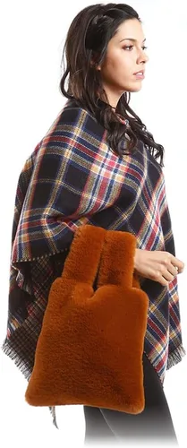 Miniatura 6 de Bolso de mano de moda de muñeca holgada con correa de piel sintética suave