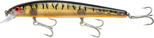 Miniatura 14 de Bomber Señuelos Long A Slender Minnow Jerbait Señuelo de Pesca a rayas (Baby Striper)
