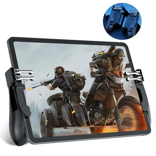 Miniatura 9 de PUBG - Controlador para tablet, Rakizbe 4 disparadores [operación de 6 dedos] Agarre sensible para disparar gamepad, compatible con iPad y tableta