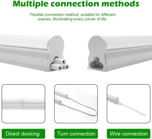Miniatura 3 de LightingWill T5 - Accesorio integrado T5 de 4 pies, blanco cálido 3000-3500K, 20W, luz LED de tienda enlazable, luz LED de techo y debajo