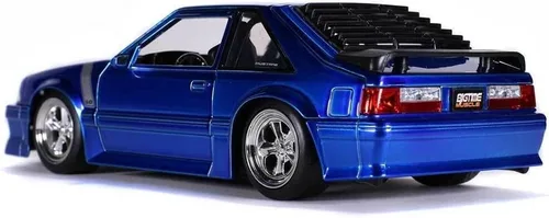 Miniatura 5 de Jada Toys Bigtime Muscle 1:24 1989 Ford Mustang GT Die-cast Car Azul, Juguetes para niños y adultos