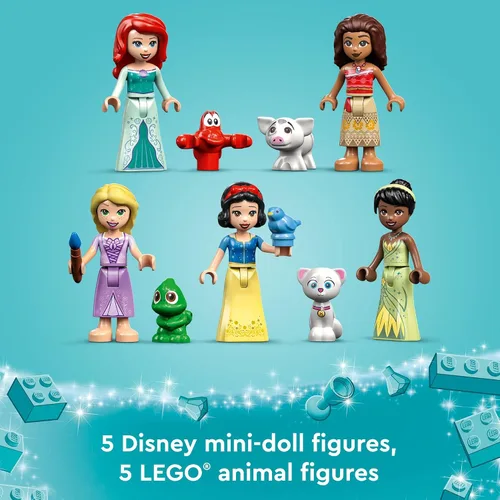 Miniatura 4 de LEGO Disney Princess Ultimate Adventure Castle 43205 - Juguete de construcción con 5 mini muñecas de princesa, incluyendo Ariel, Rapunzel