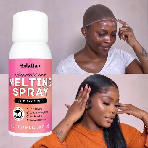 Miniatura 3 de Dolahair Spray de Fusión de Encaje para Pelucas Sin Pegamento, Spray Adhesivo de Fusión de Encaje, Spray de Pegamento para Peluca