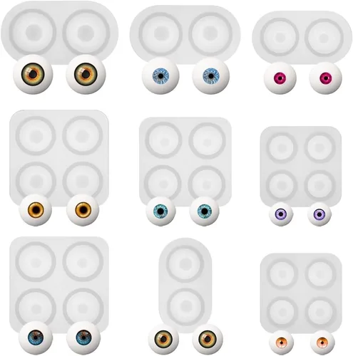 Miniatura 6 de FUNSHOWCASE Moldes de silicona para cúpula de globo ocular, 6