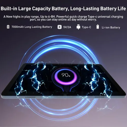 Miniatura 7 de DOMATON Tabletas, tableta Android de 10.1 pulgadas con 14 GB de RAM 128 GB ROM 1280 * 800 pantalla Incell, procesador octa-core batería de 7000 mAh