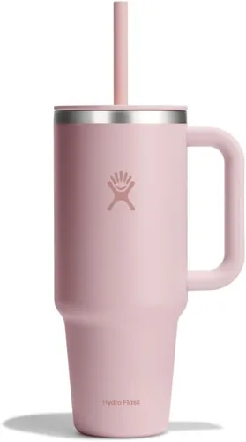 Miniatura 35 de Hydro Flask Vaso de Viaje con Asa, Tapa y Pajita - Acero Inoxidable Aislado en 24 Oz Aloe