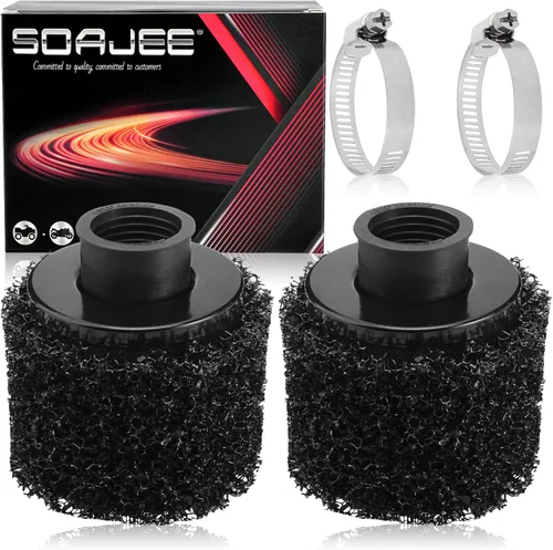 2 filtros de aire de 1.1 pulgadas, 1.102 in para motor de 50 cc - 90 cc 110 cc 125 cc 150 cc GY6, motocicleta, ATV, scooter, Go Kart, Mini Moto
