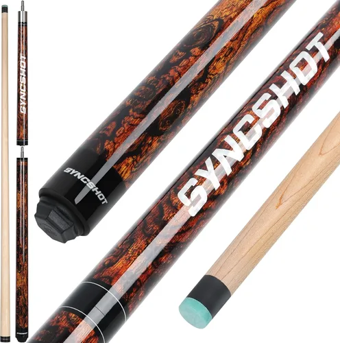 2 en 1 Heavy Break Jump Cue: 3 piezas Break Cue Pool Stick 58 pulgadas 0.551 in Pro Tips Fas-Grade Maple Wood Jump&Break Palos de taco de piscina