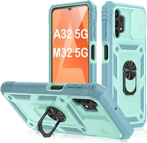 Miniatura 85 de PASNEW Funda para Samsung Galaxy A54, Soporte Metálico y Cubierta Deslizante para Cámara, Militar Multicapa Resistente de Cuerpo Completo a Prueba