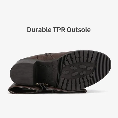 Miniatura 6 de Dream Pairs - Botas a la rodilla de tacón grueso para mujer