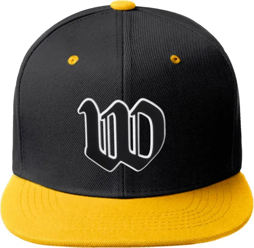 Miniatura 1397 de Daxton Gorra clásica con visera de billete plano con letras del alfabeto inglés antiguo de la A a la Z