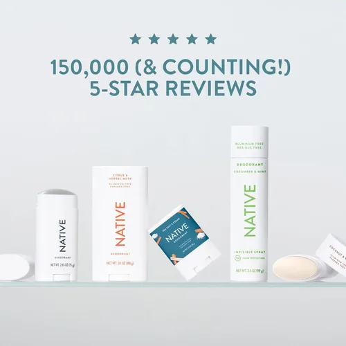 Miniatura 8 de Native El desodorante contiene ingredientes derivados de forma natural, control de olores de 72 horas, desodorante para mujeres y hombres, sin