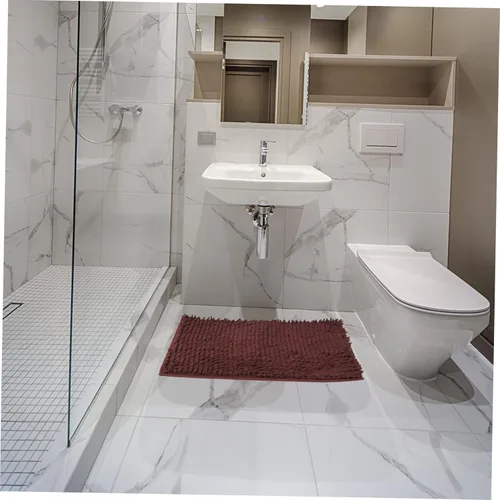 Miniatura 8 de Ciieeo Tapete de baño antideslizante absorbente de felpilla para baño y entrada, tapete multifunción, seguro y práctico para absorción de agua