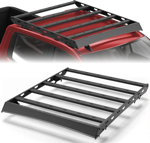 Miniatura 28 de Soporte de techo para Toyota 4Runner 2010-2024 5ª generación, cesta de carga de longitud completa resistente con barras transversales, estante