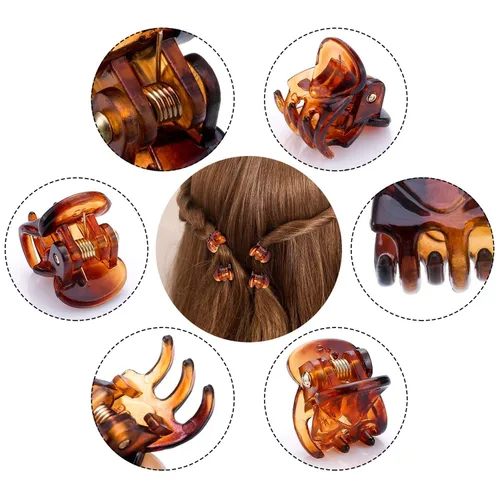 Miniatura 2 de Funtopia - Mini pinzas para el cabello para niñas y mujeres, 72 pinzas pequeñas para el cabello, pinzas antideslizantes de plástico