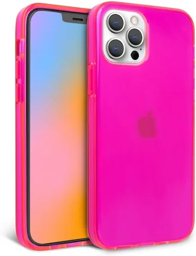 Miniatura 19 de FELONY CASE - Funda transparente naranja neón para iPhone 13 Pro Max, compatible con MagSafe - Fundas protectoras a prueba de golpes de 360°