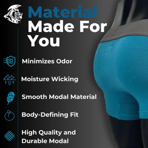 Miniatura 5 de Real Men - Ropa interior para hombre, paquete de 1, 3 y 6 unidades, calzoncillos modales tipo bóxer ABCD