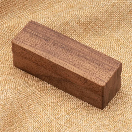 Miniatura 3 de Caja de doble anillo de madera para compromiso de ceremonia de boda, soporte de almacenamiento de anillos, caja decorativa para 2 anillos