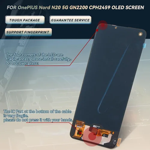Miniatura 6 de Pantalla OLED para Oneplus Nord N20 5G Reemplazo de pantalla para Oneplus Nord N20 5G GN2200 CPH2459 Pantalla LCD Pantalla táctil Digitalizador