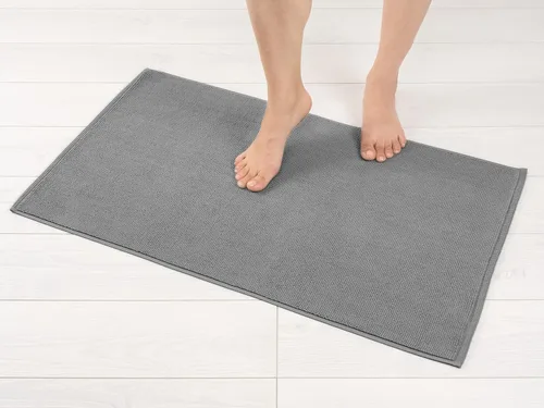 Miniatura 38 de American Soft Linen - Alfombra de baño antideslizante, 100% de algodón, 17 x 24 pulgadas, alfombras de baño lavables, tapetes peludos, color beige