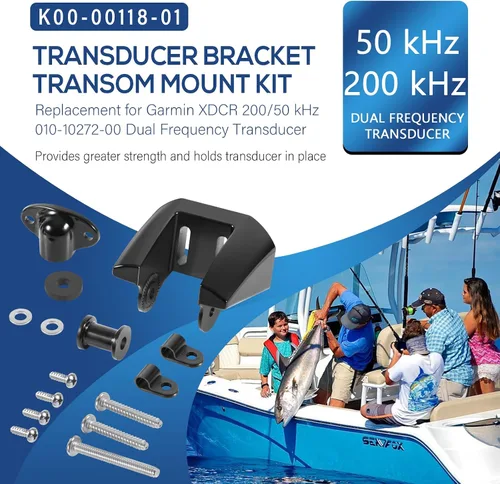 Miniatura 2 de K00-00118-01 Transductor Soporte de Transom Kit de montaje de repuesto para Garmin XDCR 200/50 kHz Transductor de Doble Frecuencia f/010-10272-00