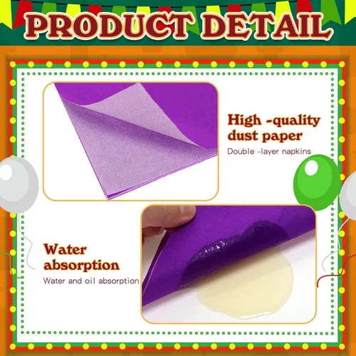 Miniatura 3 de Servilletas de cóctel de 120 piezas para fiestas mexicanas de Hawaii, suministros tropicales de Luau, servilletas de papel de almuerzo de arco iris
