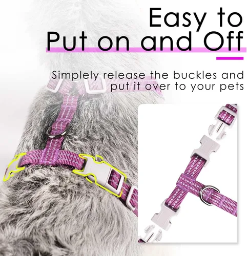 Miniatura 4 de ThinkPet Arnés de ventilación reflectante transpirable suave sin tirones para cachorros, chaleco de ventilación para cachorros pequeños y medianos