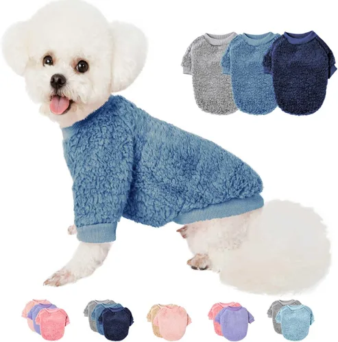 Miniatura 11 de Suéteres para perros, ropa, abrigo para perros pequeños, niño o niña, gato, cachorro, abrigo, sudaderas suaves, cálidas y esponjosas, chaqueta
