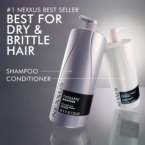 Miniatura 4 de Champú hidratante Nexxus Therappe Ultimate Moisture para cabello seco libre de siliconas, hidratante ProteinFusion con proteína de elastina y caviar