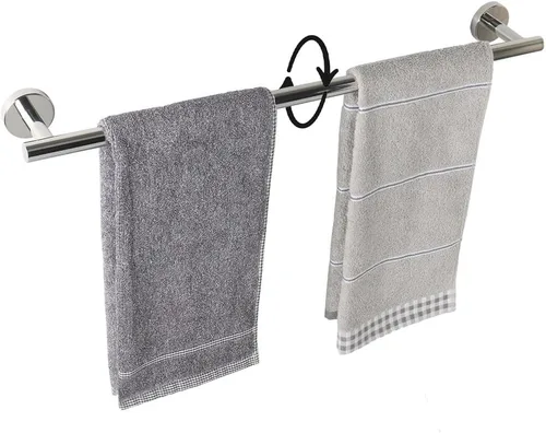 Miniatura 36 de TocTen - Barra de toalla de baño. Soporte de toalla de baño de acero inoxidable grueso SUS304, barra de toalla resistente para cuarto de baño