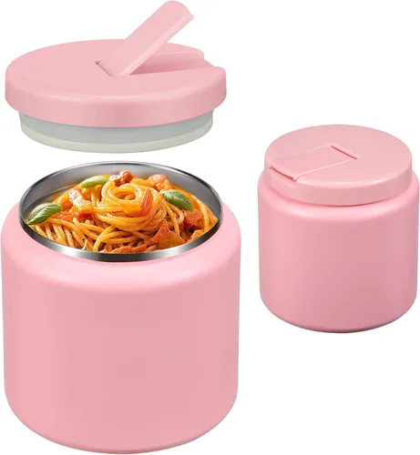 Termo de sopa de 26 onzas para comida caliente para niños con tapa de hebilla, frasco de comida aislado al vacío de boca ancha a prueba de fugas de