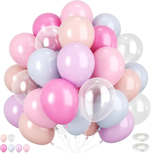 Miniatura 9 de Globos de animales, 60 globos de fiesta de 12 pulgadas, color verde y marrón crema, globos estampados de guepardo de animales para decoración