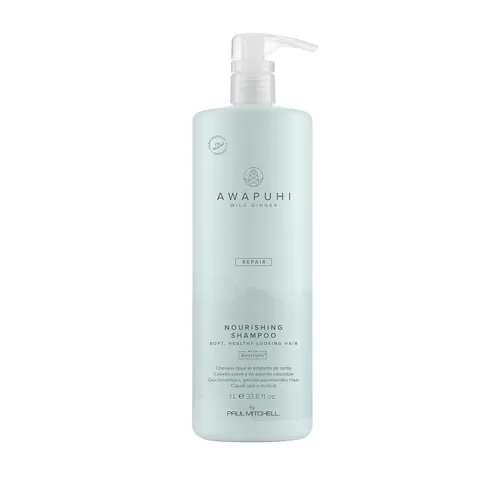 Awapuhi Wild Ginger by Paul Mitchell Champú nutritivo, fórmula ultra rica y segura para el color, para cabello seco, dañado + teñido
