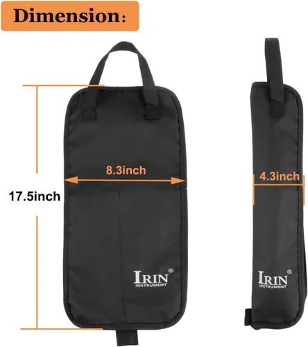 Miniatura 2 de Bolsa para baquetas, soporte para baquetas, percusión, bolsa de transporte, bolsa Oxford, regalo para baquetas, bateristas, principiantes en banda