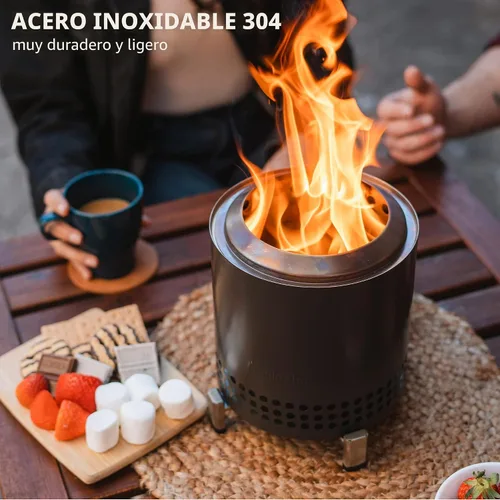 Miniatura 7 de Solo Stove Mesa, Hoguera de Mesa de 5.1 Pulgadas con Soporte - Hoguera de Acero Inoxidable Sin Humo para Acampar, al Aire Libre y Patio - Hoguera