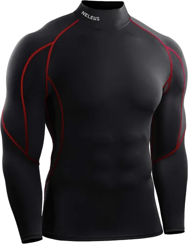 Miniatura 2 de NELEUS Men's 3 Pack Athletic Compression Shirt Running Shirts